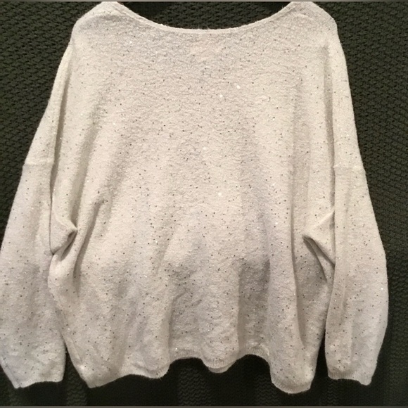 Evri Women’s Ivory Plus Size V-Neck Pullover Sequined Sweater; Size 3X - Picture 2 of 13